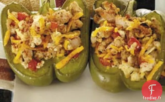 Poivrons farcis à la dinde