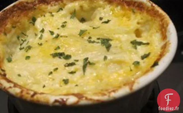 Pommes de terre gratinées au double fromage