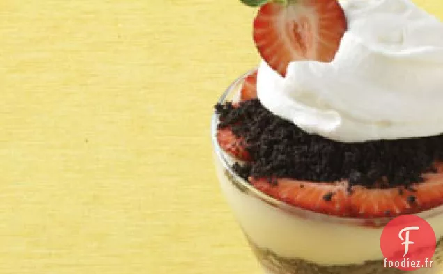 Parfaits aux baies et au chocolat blanc