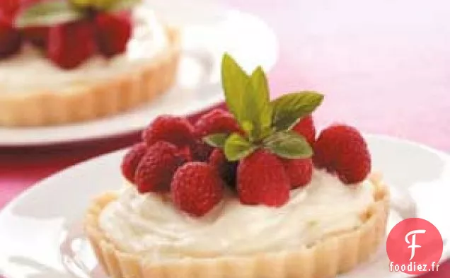 Tartelettes à la crème de framboise