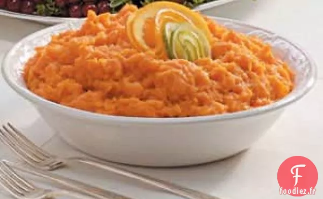 Patates douces fouettées à l'orange