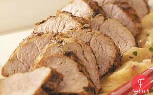 Porc à la crème de pommes