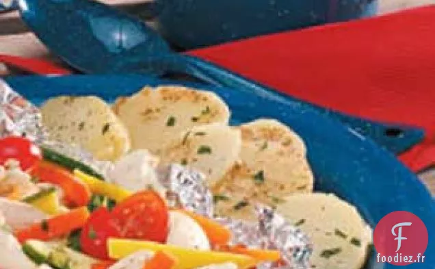 Pommes de terre en papillote au feu de camp