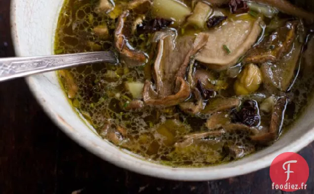 Recette de Soupe aux Champignons Cèpes