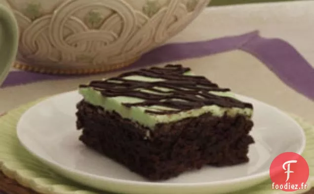 Brownies à la menthe poivrée