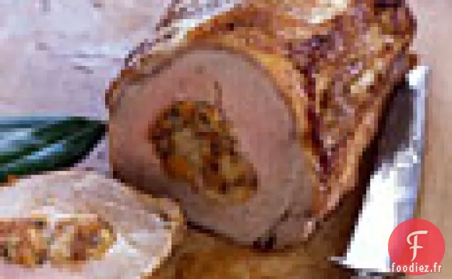 Rôti de Porc Farci à l'Abricot et à l'Échalote