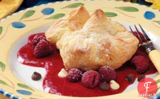 Choux au chocolat et aux framboises