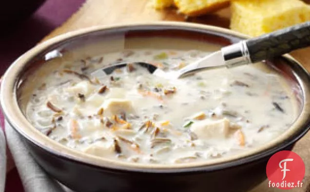 Soupe à la crème de riz sauvage