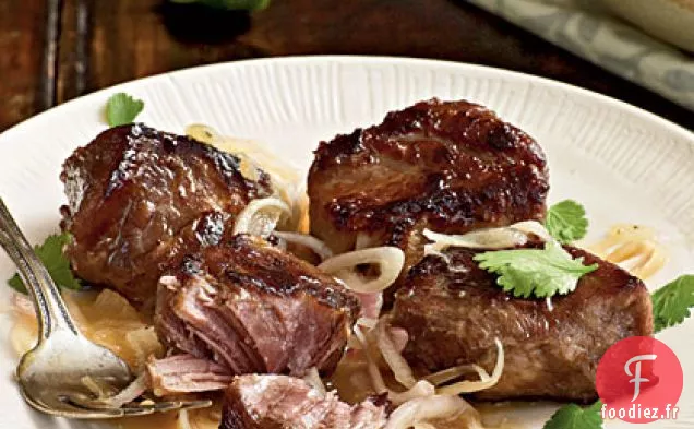 Porc Braisé à l'Échalote Acidulée