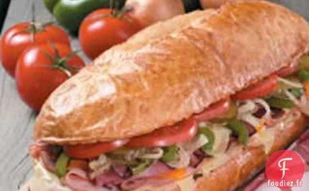 Sandwich sous-marin grillé