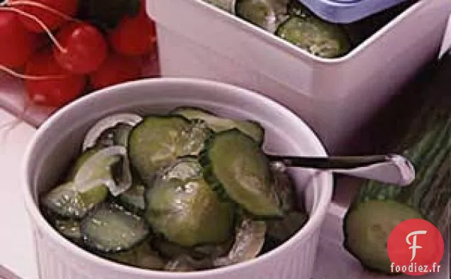 Salade de concombre surgelée