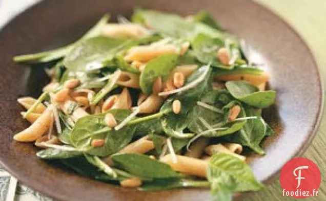 Salade d'épinards aux penne