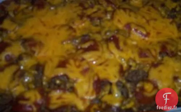 Casserole de pizza aux pommes de terre