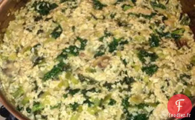Riz sauté au chou frisé