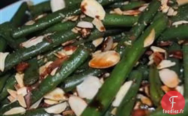 Salade de haricots verts aux amandes grillées