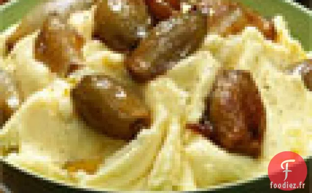 Purée de Pommes de terre Yukon Gold aux Échalotes Caramélisées