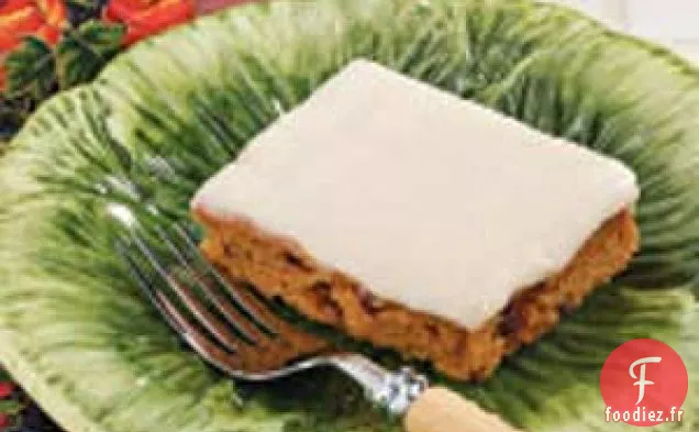 Barres givrées à la citrouille et aux canneberges