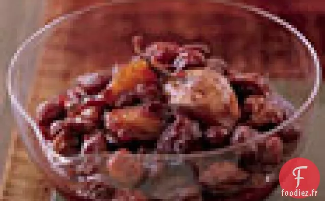 Compote de Canneberges, d'Échalotes et de Cerises Séchées