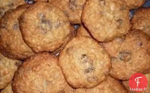 Biscuits moelleux aux pépites de chocolat et aux raisins secs de Reilly