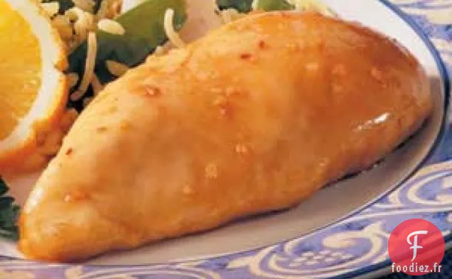 Poulet au miel et à l'ail