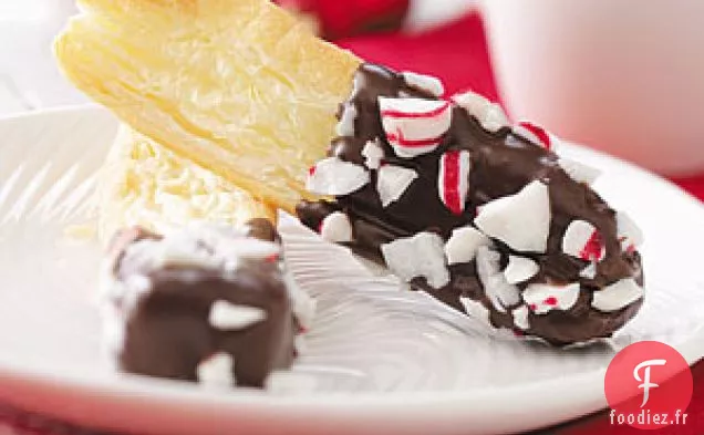 Bâtonnets de pâte feuilletée à la menthe poivrée