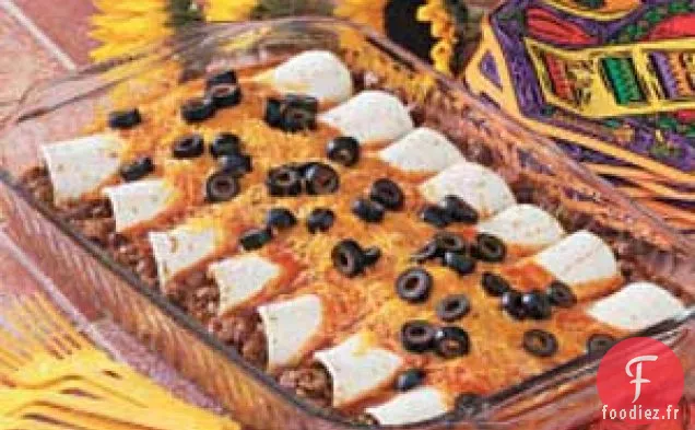Enchiladas copieuses au bœuf et au fromage