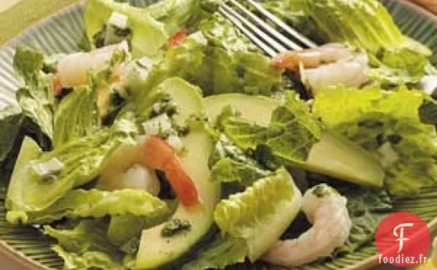 Salade de crevettes à l'avocat