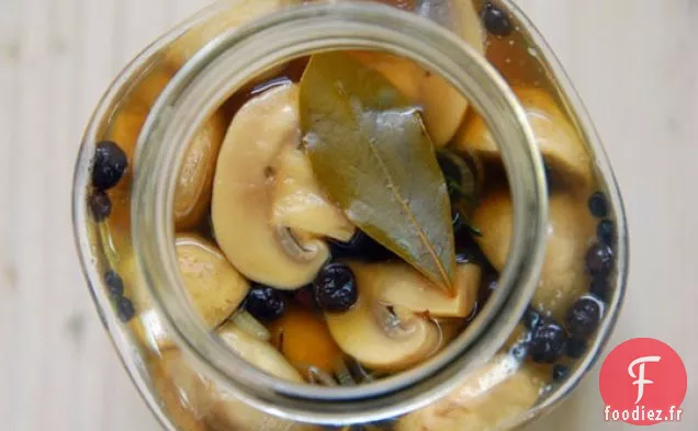 Champignons marinés rapidement