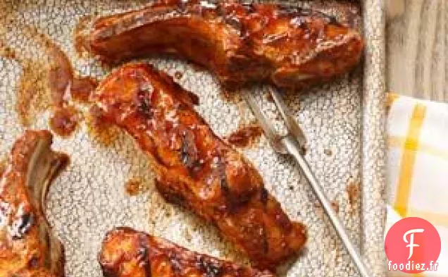 Côtes de porc grillées à la façon campagnarde