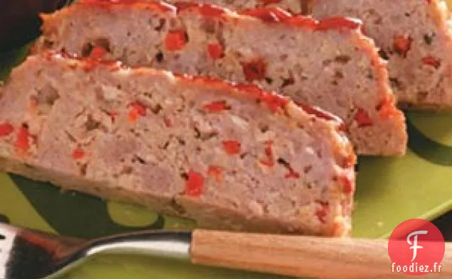Pain de viande au poivron rouge