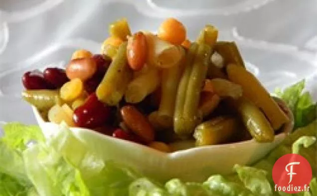 Salade de cinq haricots marinés
