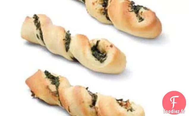 Torsades d'épinards aux herbes