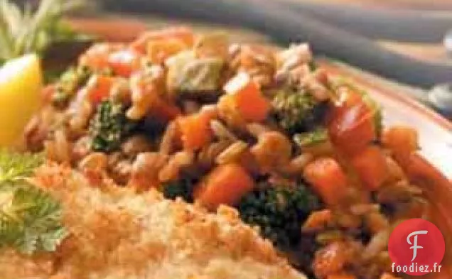 Mélange de riz et de lentilles