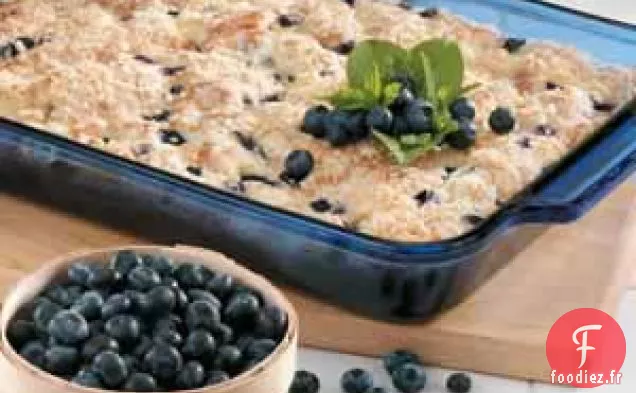 Gâteau au café aux myrtilles et au fromage