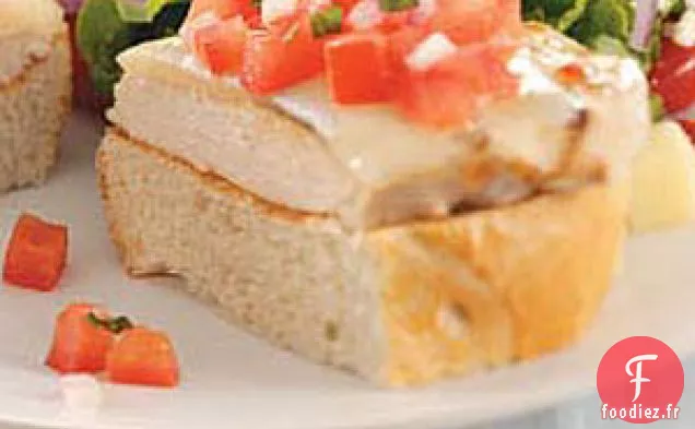 Sandwichs au poulet bruschetta