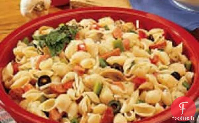 Salade de pâtes italienne au pepperoni