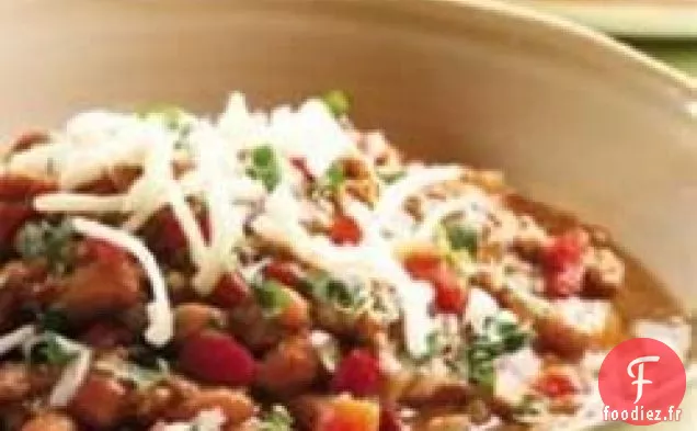 Chili Verde au bœuf et aux haricots