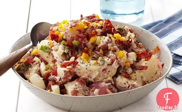 Salade de pommes de terre au bacon et aux œufs