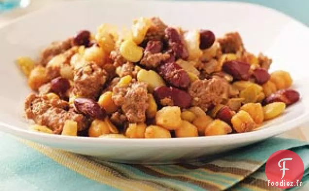 Casserole aux trois haricots