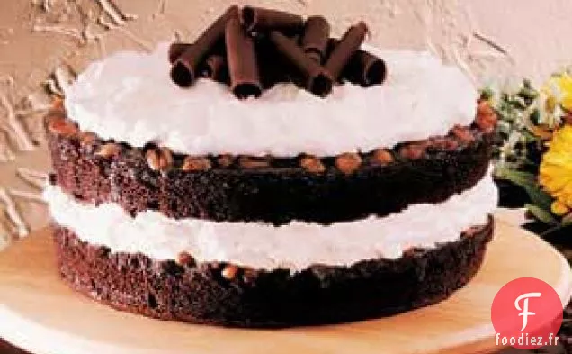 Tarte au chocolat et praliné