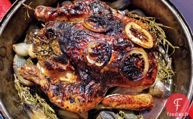 Poulet Rôti Au Romarin, Citron Et Miel