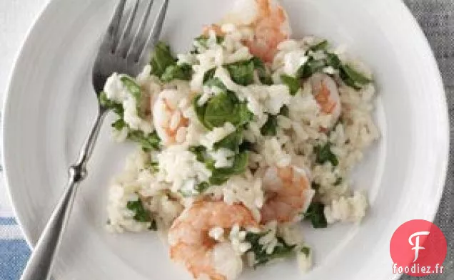 Risotto copieux aux crevettes