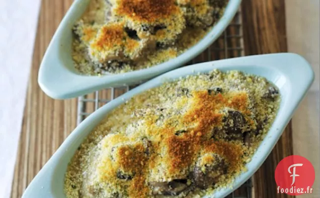 Recette de Gratin de Champignons Fourrés
