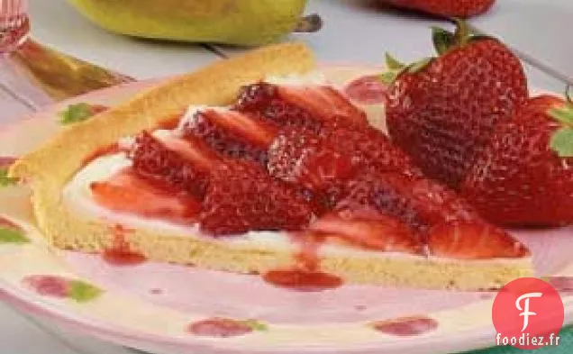 Pizza aux fraises