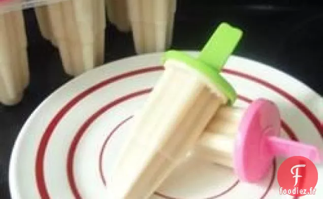 Sucettes glacées à la crème de noix de coco