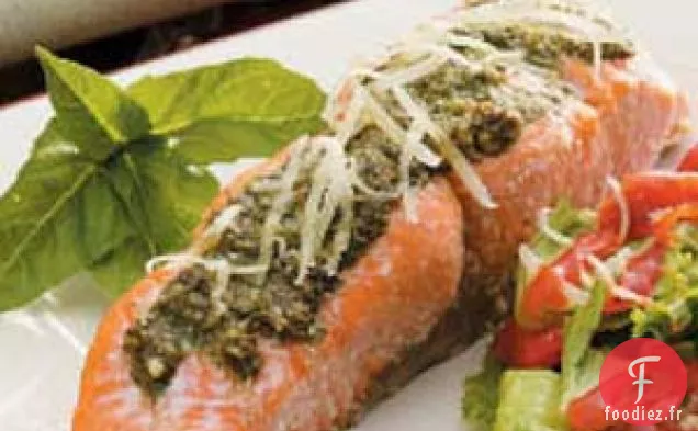 Saumon au basilic