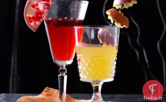 Margaritas aux canneberges et à la grenade