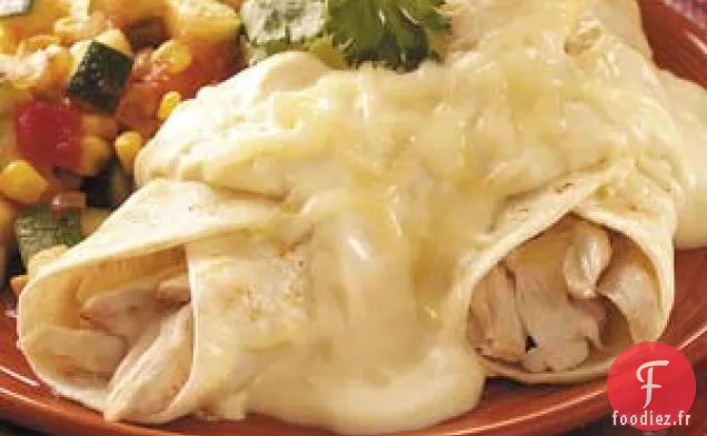 Enchiladas au poulet crémeux rapides