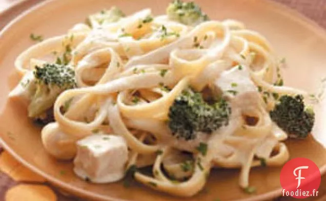 Fettuccine au poulet rapide