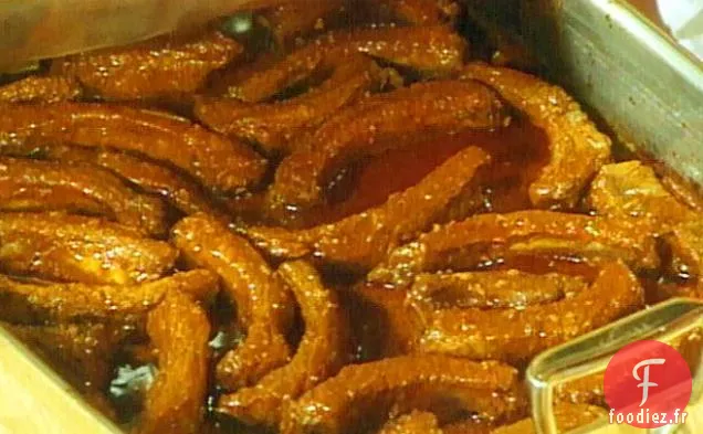 Côtes levées de dos de bébé glacées au paprika